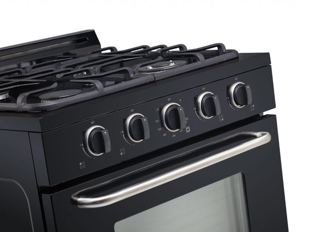 Unique Classic 30" Black Off Grid Propane Range UGP-30G OF1 B