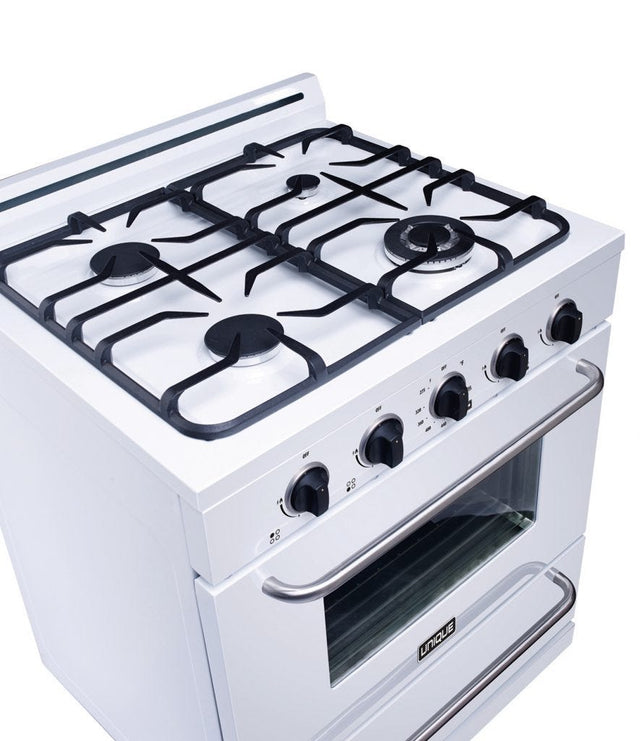 Unique Classic 30' White Off Grid Propane Range UGP-30G OF1 W