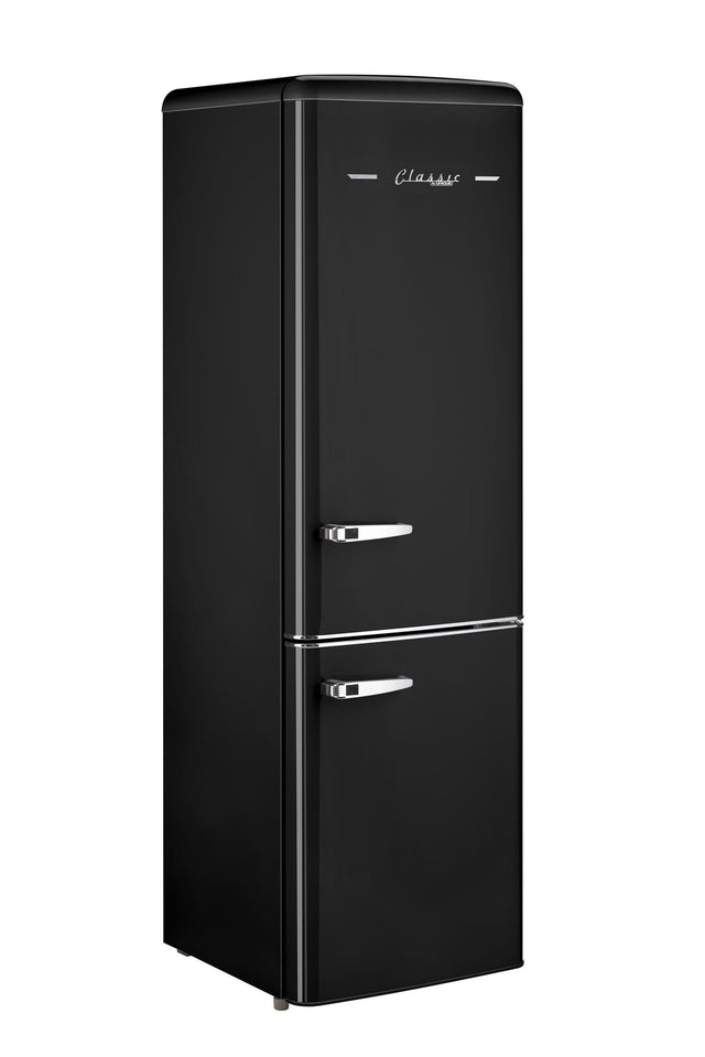 Classic Retro 21.6 in. 8.7 cu. ft. Retro Bottom Freezer Refrigerator in Midnight Black, ENERGY STAR UGP-275L B AC
