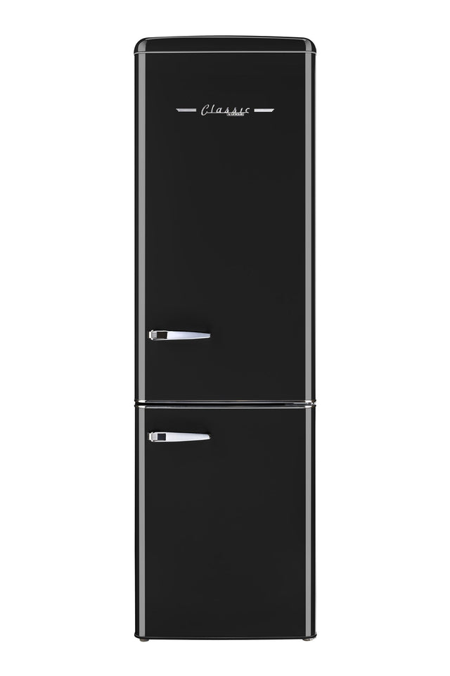 Classic Retro 21.6 in. 8.7 cu. ft. Retro Bottom Freezer Refrigerator in Midnight Black, ENERGY STAR UGP-275L B AC