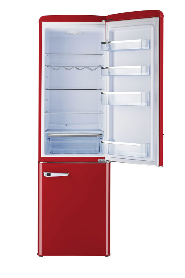 Classic Retro 21.6 in. 8.7 cu. ft. Retro Bottom Freezer Refrigerator in Candy Red, ENERGY STAR UGP-275L R AC