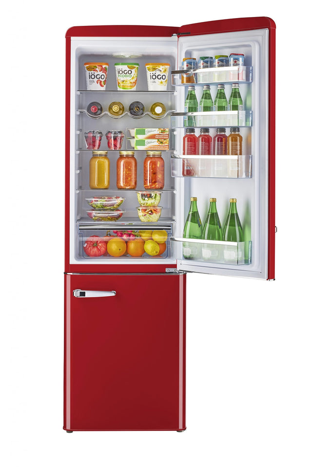 Classic Retro 21.6 in. 8.7 cu. ft. Retro Bottom Freezer Refrigerator in Candy Red, ENERGY STAR UGP-275L R AC
