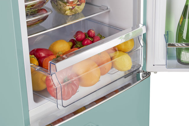 Classic Retro 21.6 in. 8.7 cu. ft. Retro Bottom Freezer Refrigerator in Ocean Mist Turquoise, ENERGY STAR UGP-275L T AC