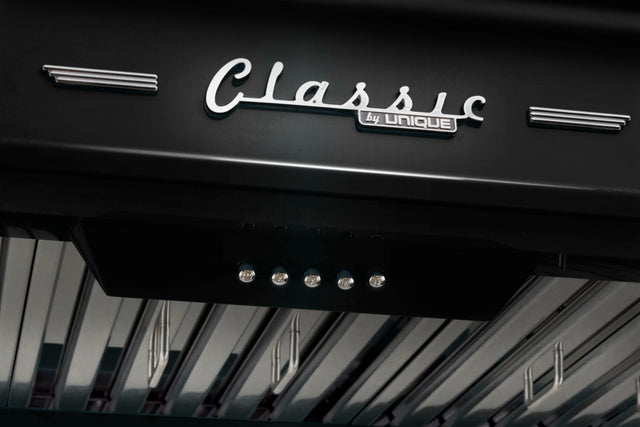 Unique 30' Classic Retro Midnight Black Range Hood UGP-30CR RH B