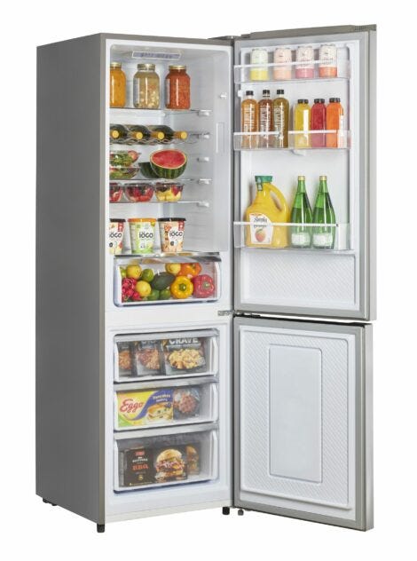 Prestige 23.6 in. 11.7 cu. ft. Frost Free Bottom Freezer Refrigerator in Stainless Steel UGP-328L P S/S