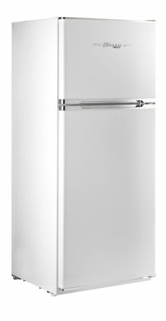 Unique 385Litre Marshmallow White 12/24 DC Refrigerator/Freezer Retro UGP-385L CR W