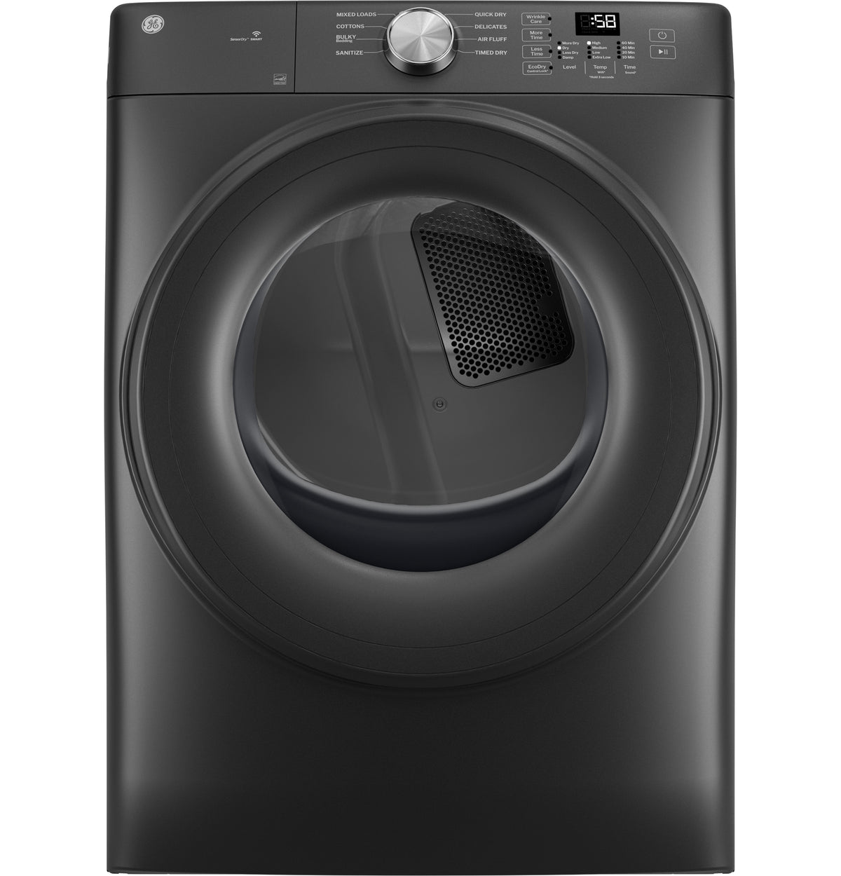 GE® ENERGY STAR® 7.8 cu. ft. Capacity Smart Front Load Gas Dryer GFD35GSPYDS