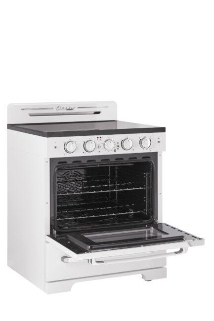 Unique 30' Classic Retro Marshmallow White Electric Ceramic top Range UGP-30CR EC W