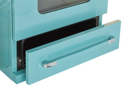 Unique 30' Classic Retro Ocean Mist Turquoise Electric Glass top Range UGP-30CR EC T