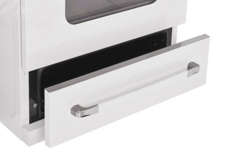 Unique 30' Classic Retro Marshmallow White Electric Ceramic top Range UGP-30CR EC W