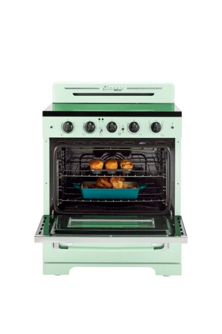 Unique 30' Classic Retro Summer Mint Green Electric Ceramic top Range UGP-30CR EC LG