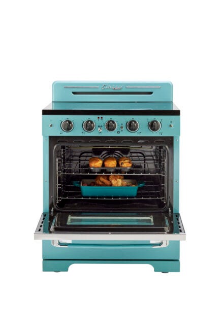 Unique 30' Classic Retro Ocean Mist Turquoise Electric Glass top Range UGP-30CR EC T