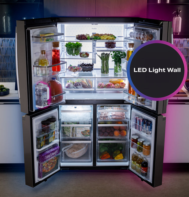 GE Profile™ ENERGY STAR® 28.3 Cu. Ft. Quad-Door Refrigerator with Dual-Dispense AutoFill Pitcher PAE28BYTFS