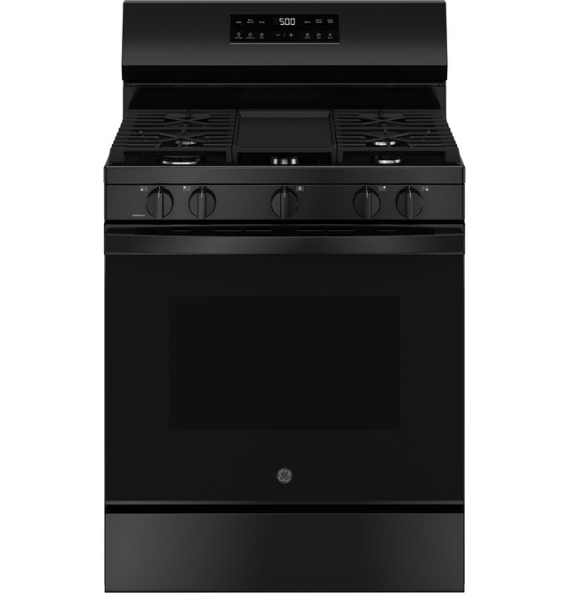 GE® 30" Free-Standing Gas Range with Crisp Mode GGF500SVBB
