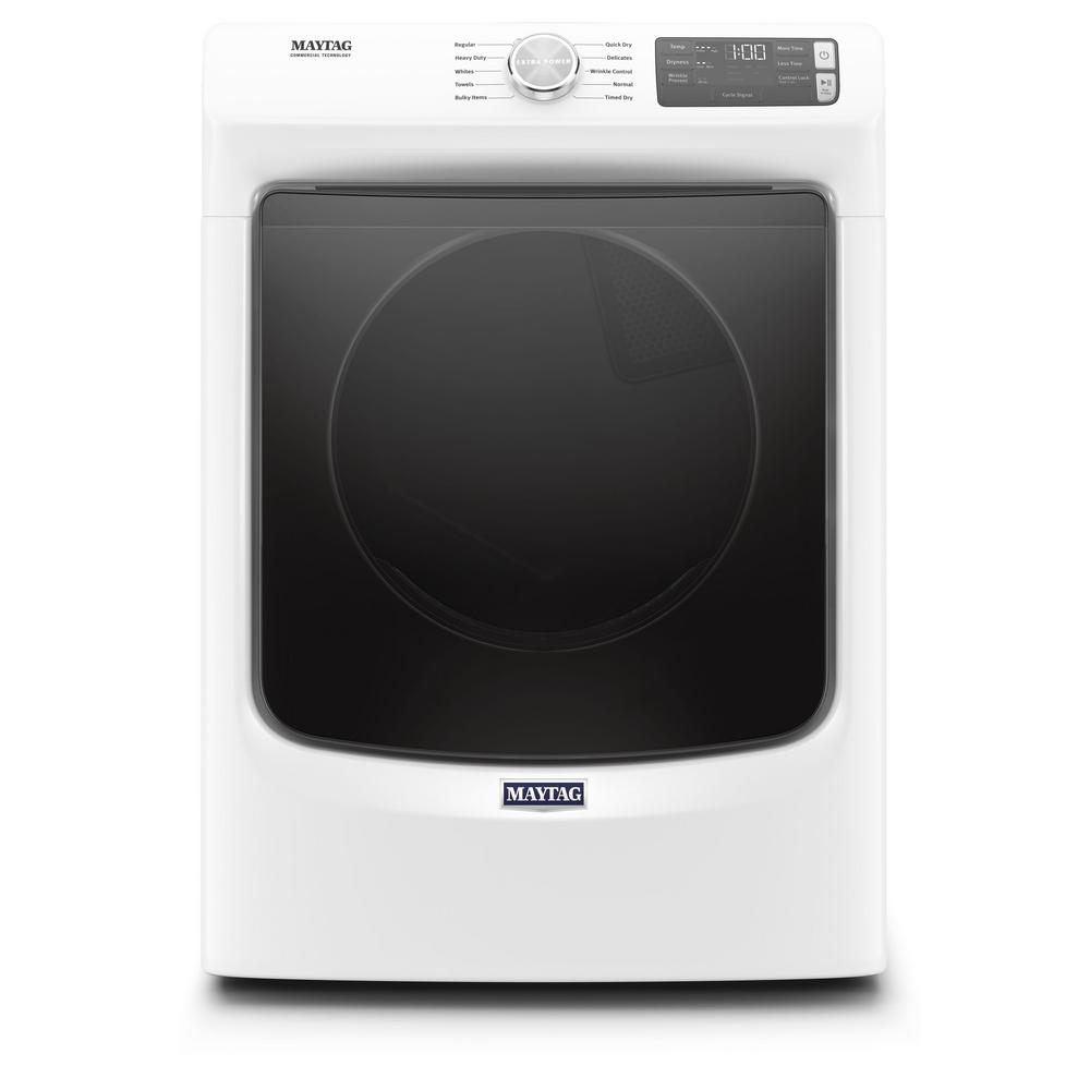 Maytag Front Load Electric Dryer with Extra Power and Quick Dry cycle - 7.3 cu. ft. MED5630HW