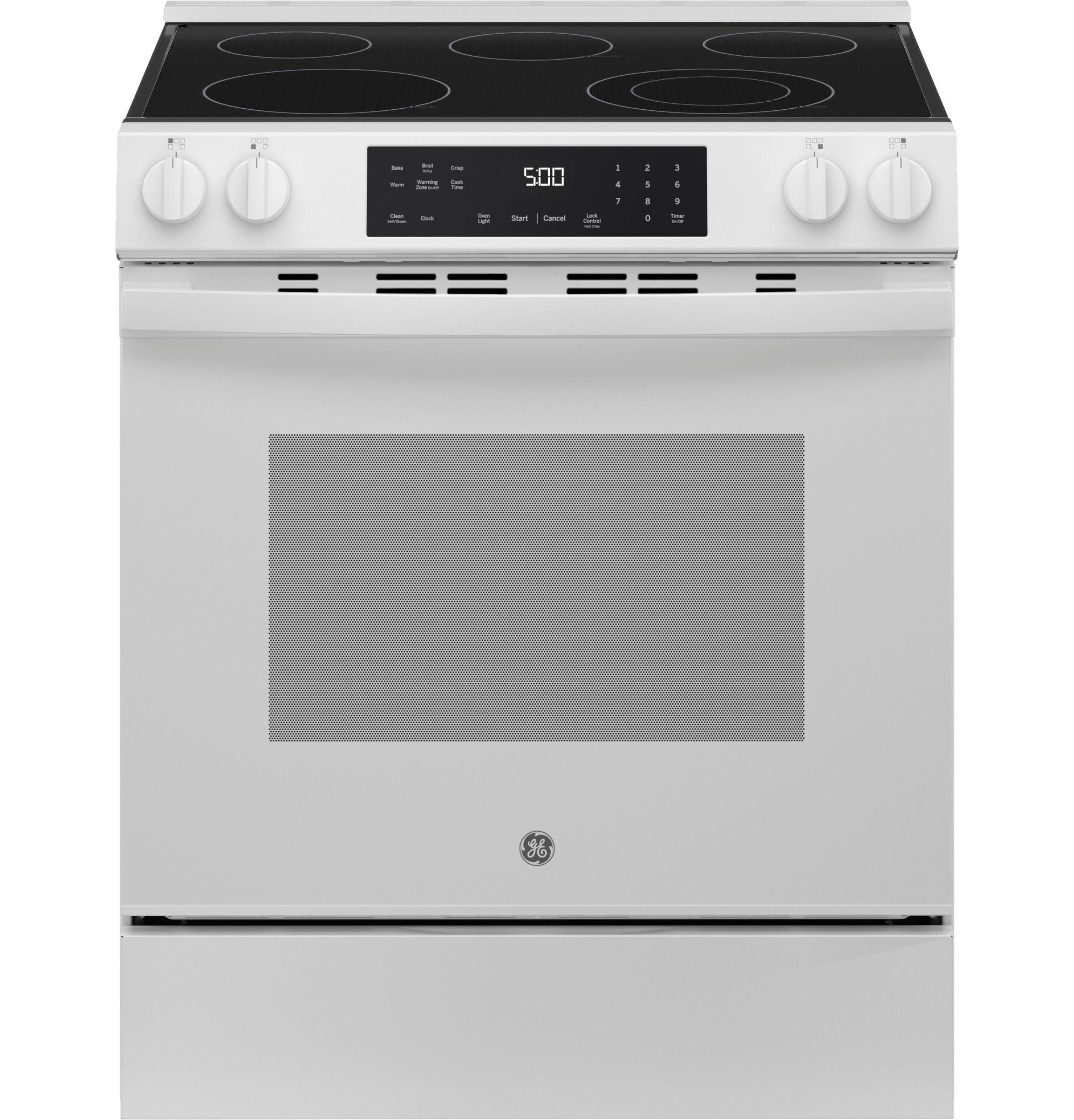 GE® 30" Slide-In Electric Range GRS500PVWW