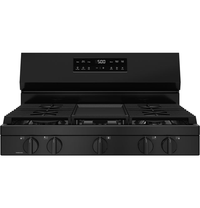 GE® 30" Free-Standing Gas Range with Crisp Mode GGF500SVBB