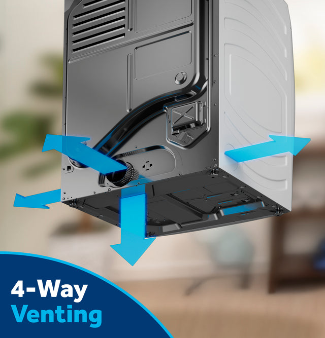 GE® ENERGY STAR® 7.8 cu. ft. Capacity Smart Front Load Gas Dryer GFD35GSPYDS