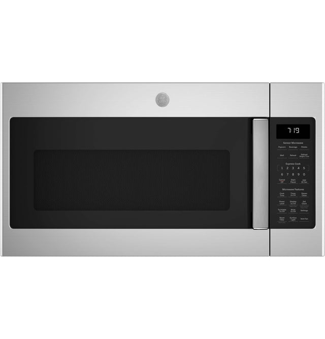 GE® 1.9 Cu. Ft. Over-the-Range Sensor Microwave Oven with Recirculating Venting JNM7196RWSS