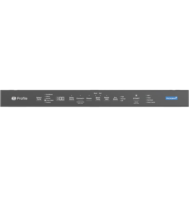 GE Profile Fingerprint Resistant Top Control with Stainless Steel Interior Dishwasher with Microban Antimicrobial Protection with Sanitize Cycle PDP715SYVFS