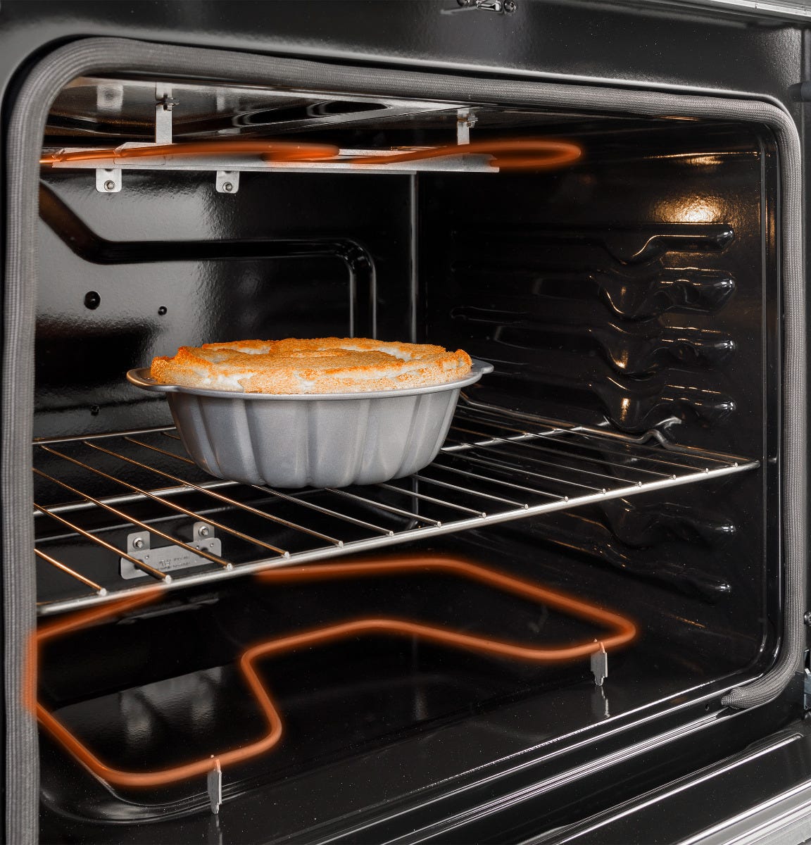 GE® 30" Slide-In Electric Range GRS500PVBB