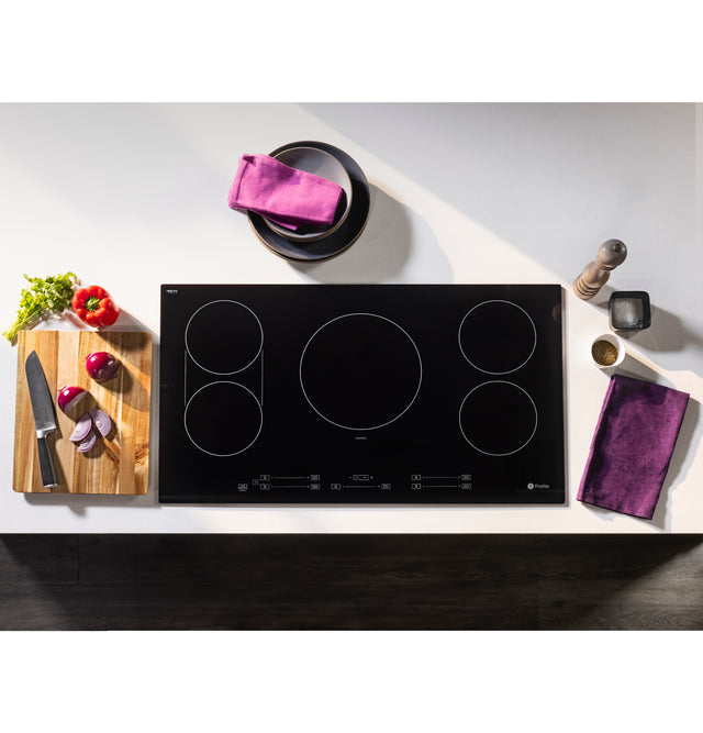 GE Profile™ ENERGY STAR® 36" Built-In Touch Control Induction Cooktop PHP6036DWBB