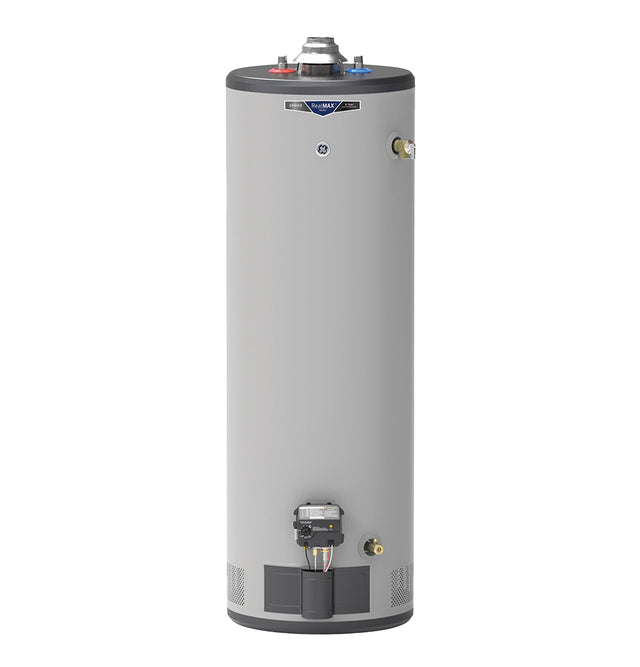 GE RealMAX Choice 40-Gallon Tall Natural Gas Atmospheric Water Heater GG40T08BXR