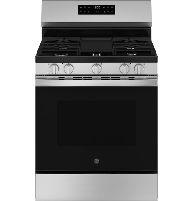 GE® 30" Free-Standing Gas Range with Crisp Mode GGF500SVSS