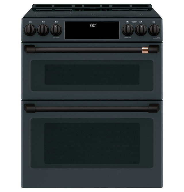 Café 30" Slide-In Front Control Induction and Convection Double Oven Range CHS950P3MD1