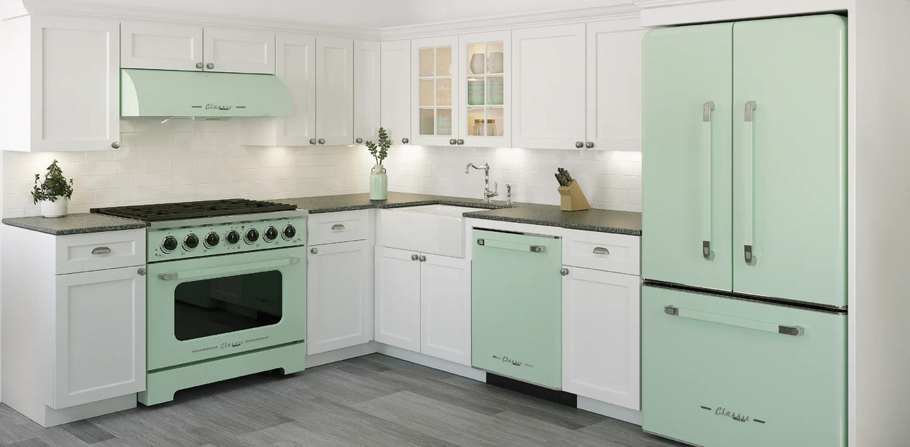 Modern appliances with a retro twist.