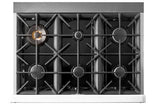 Classic Retro by Unique 36” Pro Convection Gas Range UGP-36CR W