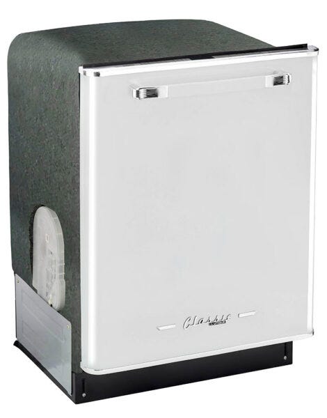 Unique Classic Retro Dishwasher Marshmallow White UGP-24CR DW W