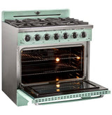 Classic Retro by Unique 36” Pro Convection Gas Range UGP-36CR LG