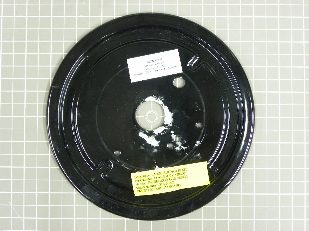 Thermador Range Large Burner Plate 14-41-504-01