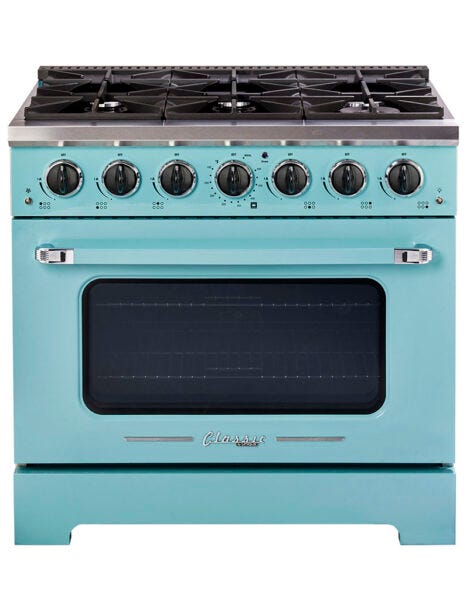 Classic Retro by Unique 36” Pro Convection Gas Range UGP-36CR T