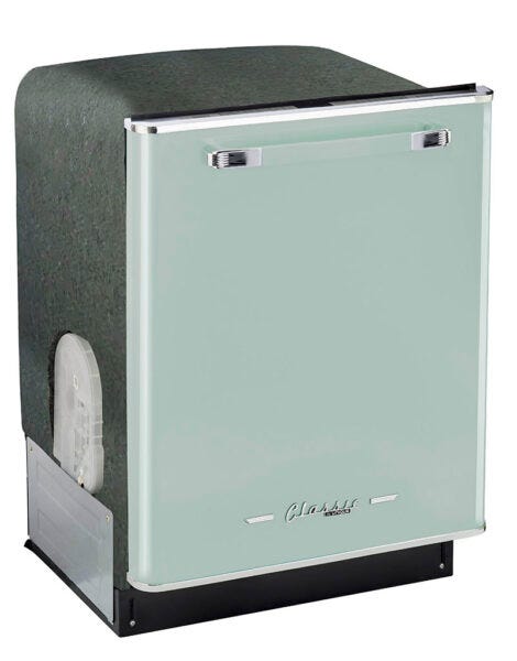Unique Classic Retro Dishwasher Summer Mint Green UGP-24CR DW LG