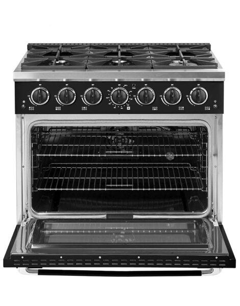 Classic Retro by Unique 36” Pro Convection Gas Range UGP-36CR B