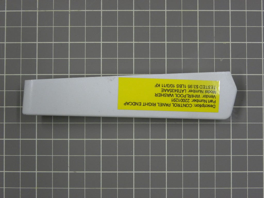 Control Panel Right EndCap 22001291
