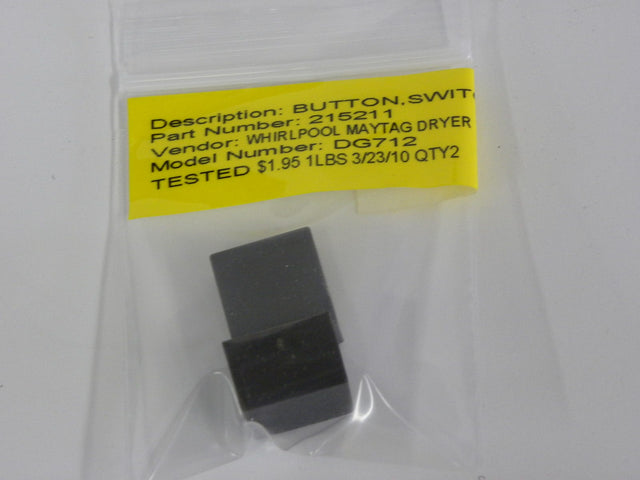 Whirlpool Dryer Button Switch 215211