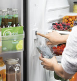 GE ENERGY STAR 21.9 Cu. Ft. Fingerprint Resistant Counter-Depth French-Door Refrigerator GWE22JYMFS