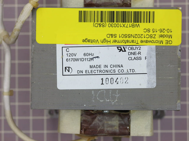 High Voltage Transformer WB17X10030