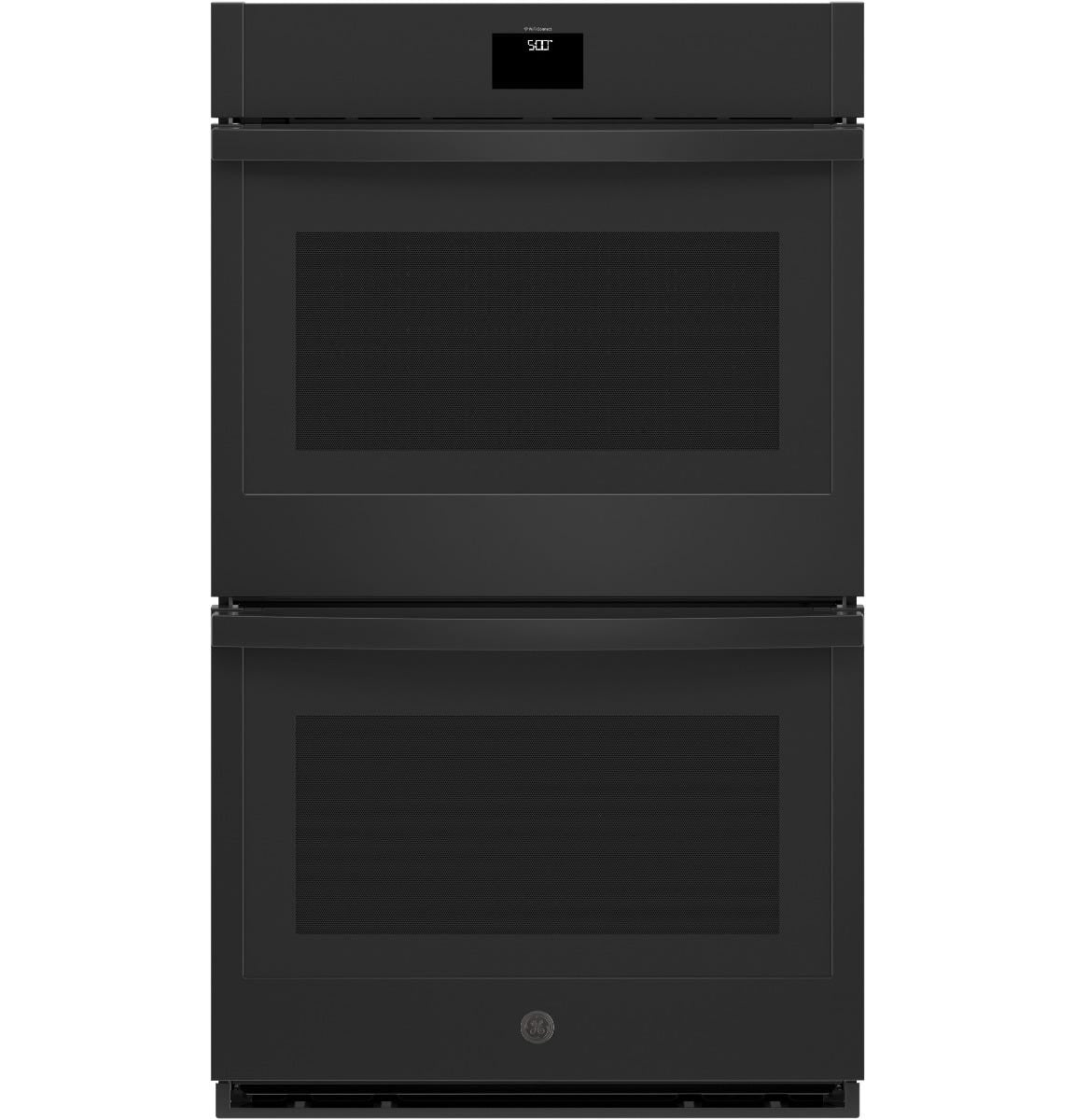 GE® 30" Smart Built-In Self-Clean Convection Double Wall Oven with No Preheat Air Fry JTD5000DVBB