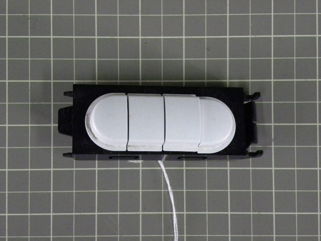 Whirlpool Washer Fabric Switch (White) 22002270
