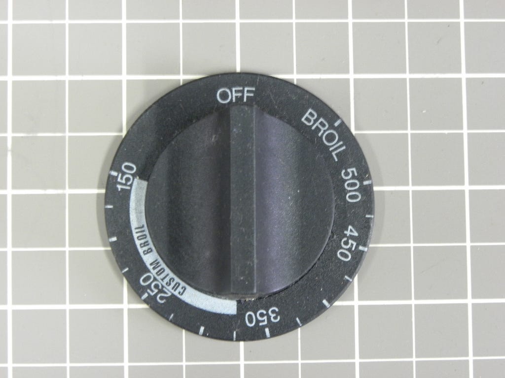 Thermostat Knob (Black) 3149987