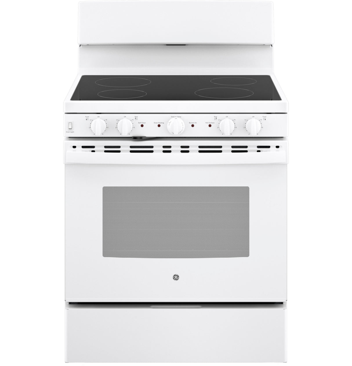 GE® ENERGY STAR® 30” Free-Standing Electric Radiant Smooth Cooktop Range JB480DYWW