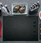 GE 30" Built-In Knob Control Electric Cooktop JP3030DWBB