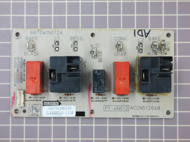 Oven Relay Control Board 6871W1N012A