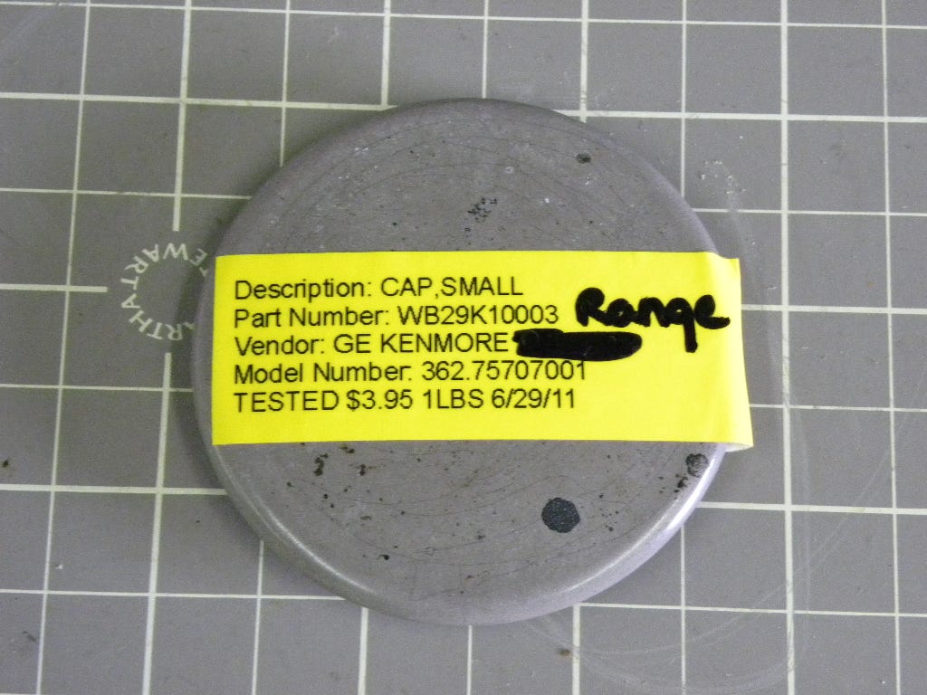 GE Range Medium Cap WB29K10005