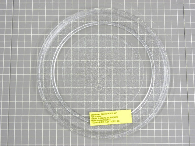 Sunbeam Microwave Glass Tray (9 3/4") SGG5702