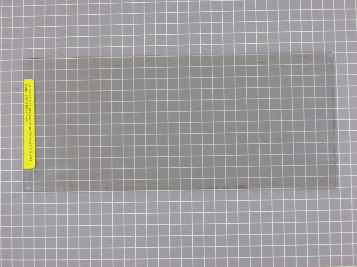 Outer Oven Glass (13 3/4" x 6") 328043